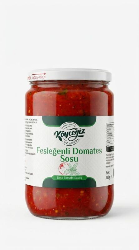 Kb Köyceğiz Yöresel Fesleğenli Domates Sosu 600 G