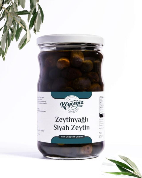 Kb Köyceğiz Yöresel Sofralık Siyah Zeytin 600 G Cam Kavanoz