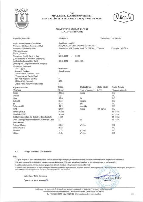 Kb Köyceğiz Balı Kekik Balı 850 G Cam Kavanoz