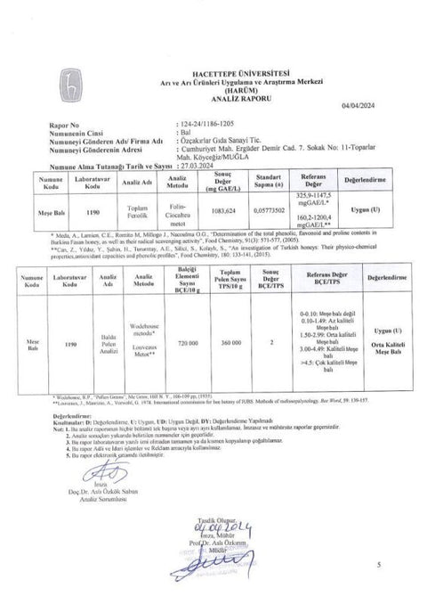 Kb Köyceğiz Balı Meşe Balı 450 G Cam Kavanoz